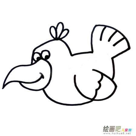 乌鸦简笔画图片