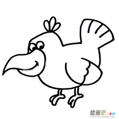 乌鸦简笔画图片