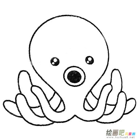 章鱼简笔画大全及画法步骤