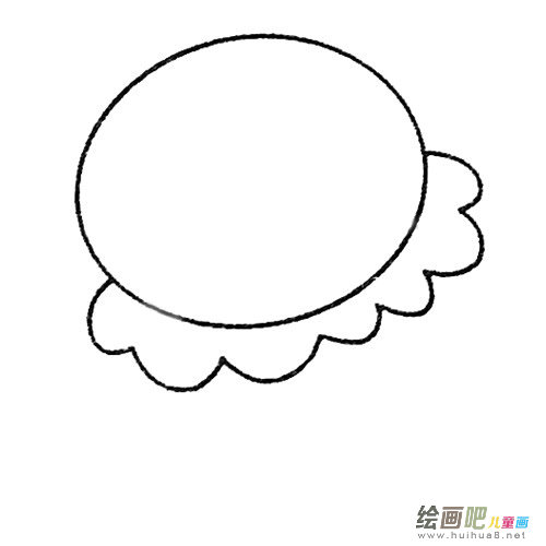 水母简笔画的画法步骤教程