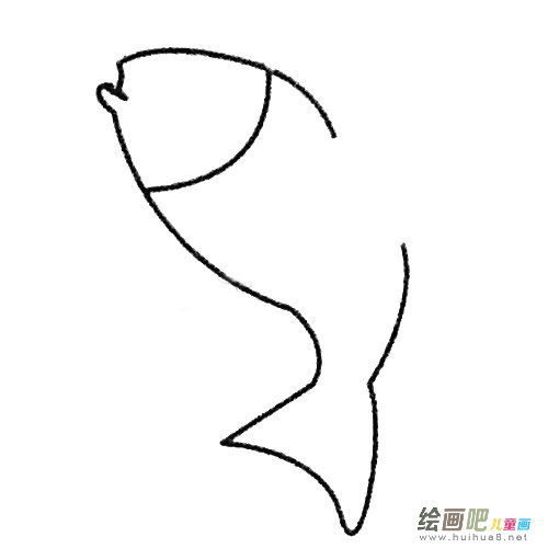 飞鱼简笔画