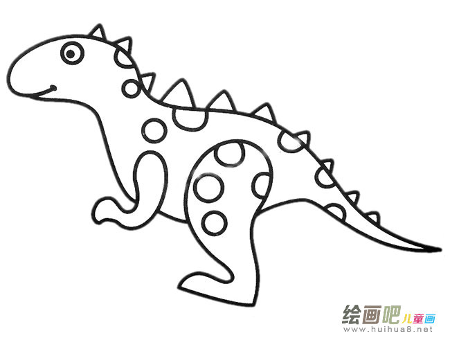 似鳄龙简笔画图片