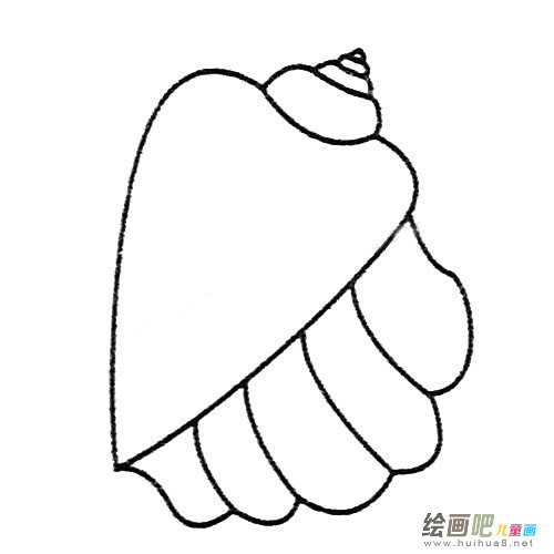 贝壳简笔画图片大全