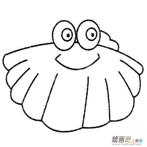 贝壳简笔画图片大全