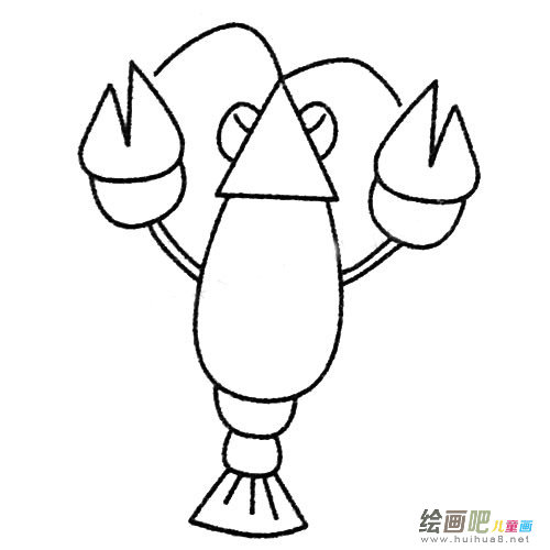 虾的简笔画图片大全及画法步骤