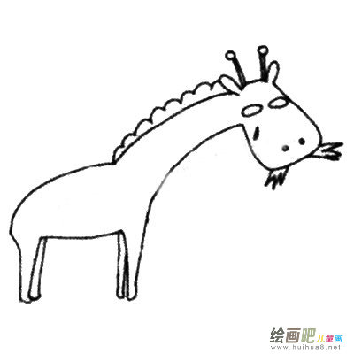 长颈鹿简笔画图片
