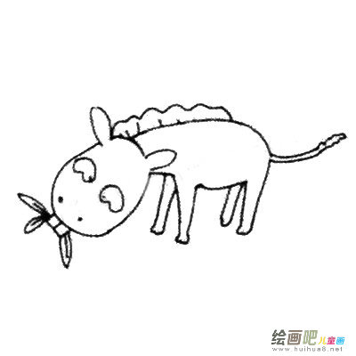 斑马简笔画图片