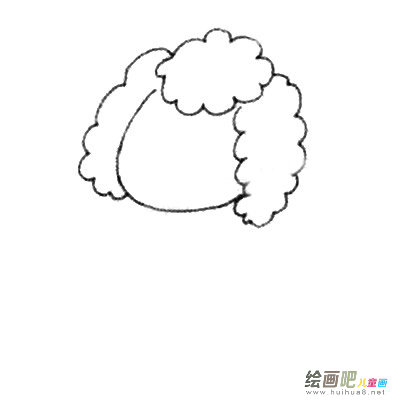 贵宾犬简笔画图片