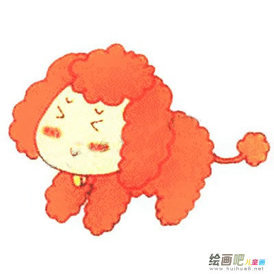 贵宾犬简笔画图片