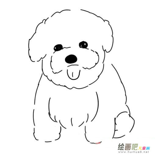 比熊犬简笔画图片