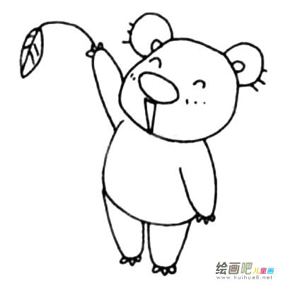 考拉简笔画图片