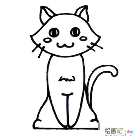 猫咪简笔画图片
