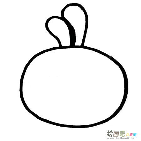 卡通兔子简笔画