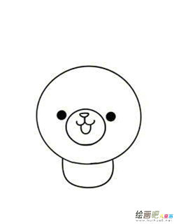 小熊简笔画的画法步骤