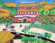 国庆节天安门儿童画图片