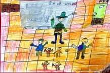 教师节儿童画图片