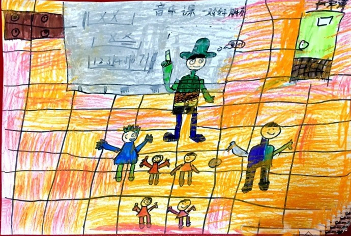 教师节儿童画图片 我心中的老师儿童画