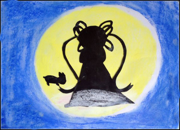 关于中秋节的儿童画 中秋节的故事传说儿童画