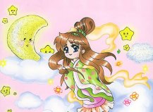 儿童画嫦娥奔月的图片