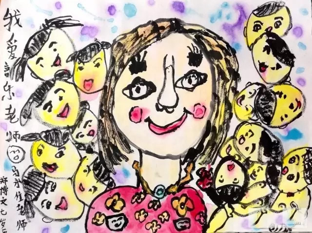 教师节送给老师的画 教师节儿童画