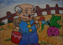 九九重阳节主题儿童画作品分享