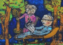 重阳节的主题图画之晚年生活