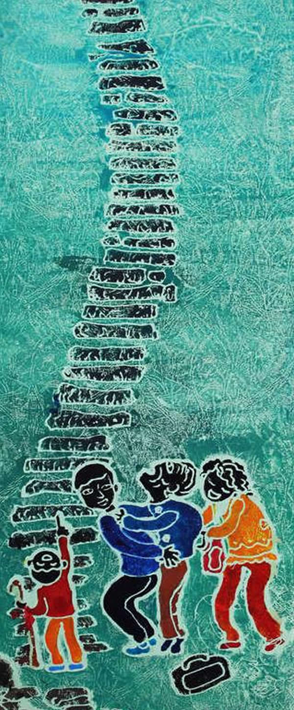 儿童画重阳节登高 重阳节的习俗儿童画绘画作品