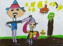 我和爸爸过万圣节