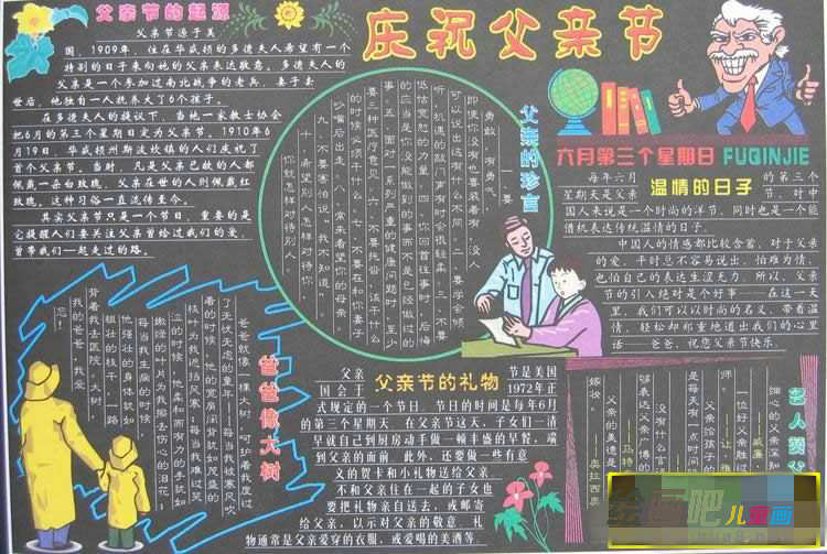 父亲节手抄报：各国父亲节节日日期