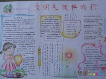 文明礼仪手抄报：什么是谦虚礼貌？