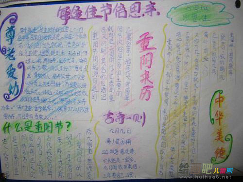 重阳节手抄报：重阳节7字对联