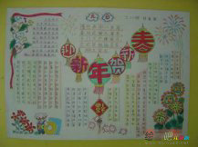 迎新年手抄报：春节爆竹