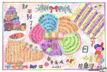 春节手抄报：春节祭灶