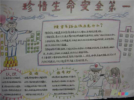 交通安全手抄报：孕妇儿童如何用安全带