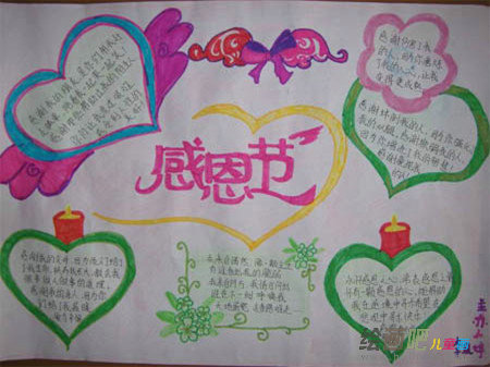 感恩节手抄报:吃火鸡的缘由 感恩节手抄报:吃火鸡的缘由