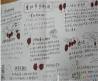 重阳节手抄报：九九艳阳天，秋高气爽