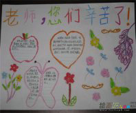 教师节手抄报：祝敬爱的老师一生安康!