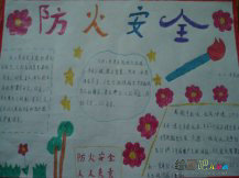 安全教育手抄报：预防家庭火灾和燃气泄漏