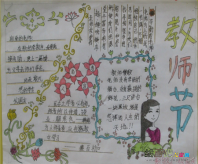 教师节手抄报资料：有了老师，才这般艳丽