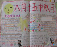 中秋节手抄报版面设计图：嫦娥奔月