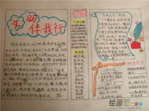 文明礼仪手抄报资料：小学生课堂礼仪