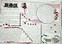 元旦手抄报：新年来了