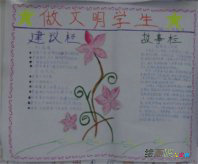 文明礼仪手抄报：文明道德演讲