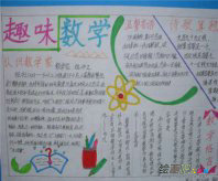 数学手抄报：好好努力300字