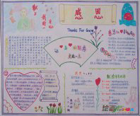 感恩节手抄报：每逢感恩节这一天