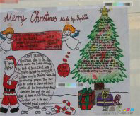 圣诞节手抄报：圣诞女郎