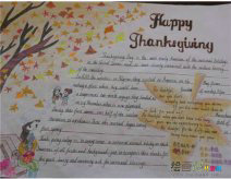 感恩节手抄报：懂得了感恩