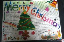 圣诞节手抄报：寻找耶稣的三圣士