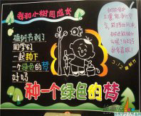 植树节手抄报：宣传森林