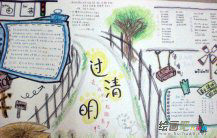 清明节手抄报：清明追思